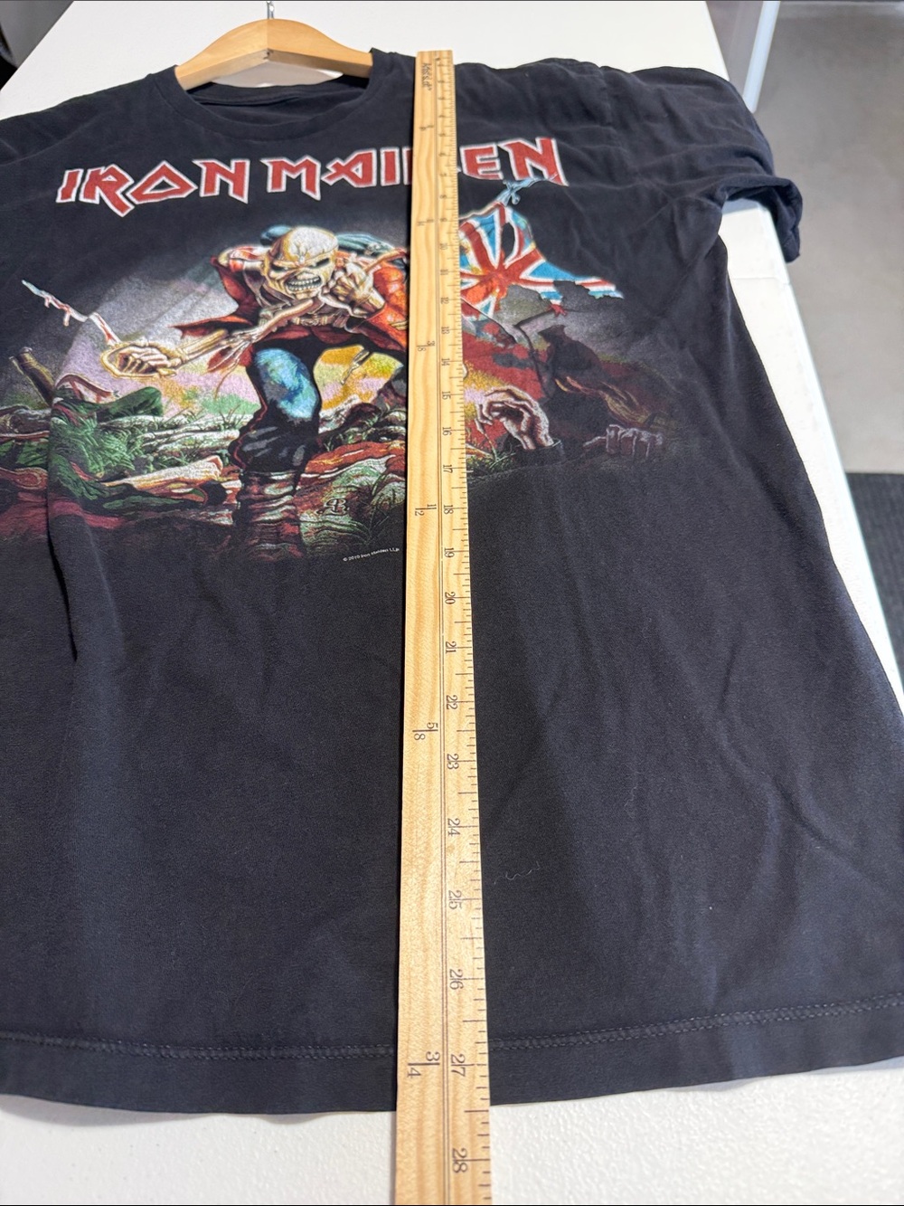 Iron Maiden Black Graphic Band Tee - Black with Multi-Color Print - Picture 5 of 5